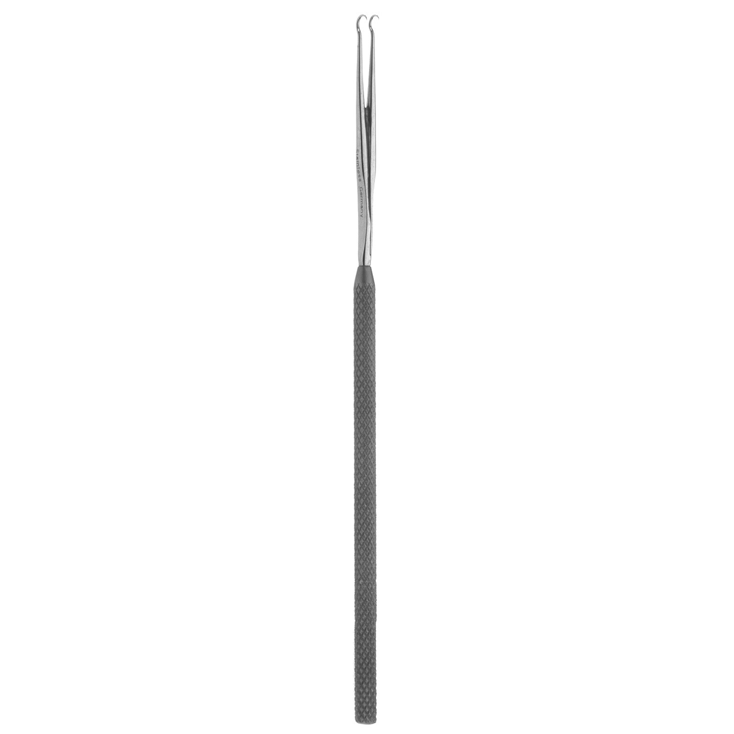 Barsky Skin Hook, Knurled Handle, 6" (15.2 Cm), Single Prong, Sharp